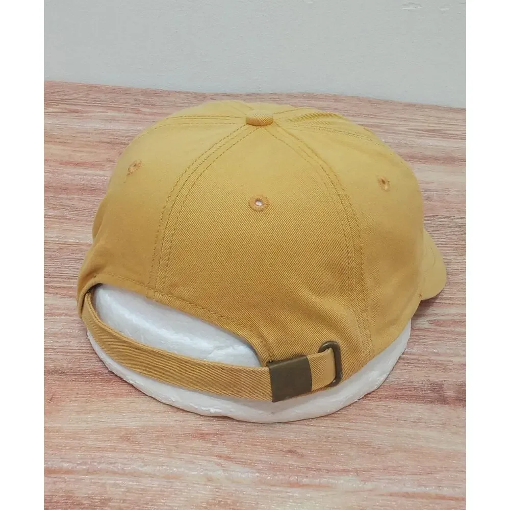 Disney Adults Unisex Hat Cap Yellow Adjustable Vintage Mickey Mouse 71 One Size